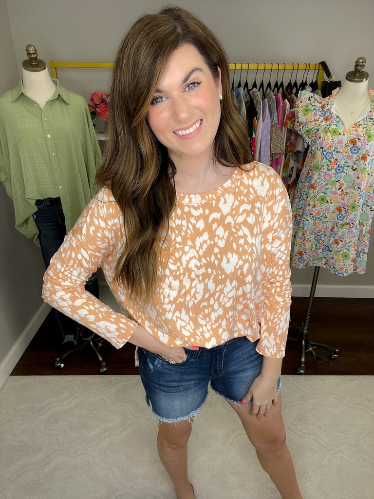 *BELLES & DOORBUSTER* Spring Spots Top *Final Sale*