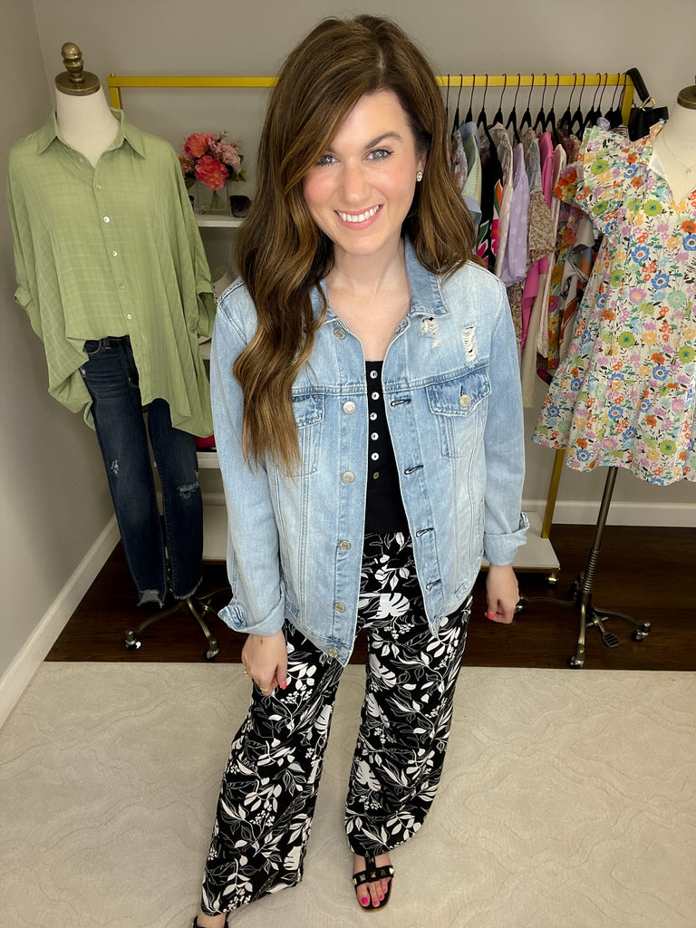 SALE! Take Me to the Tropics Pants in Black *Final Sale*