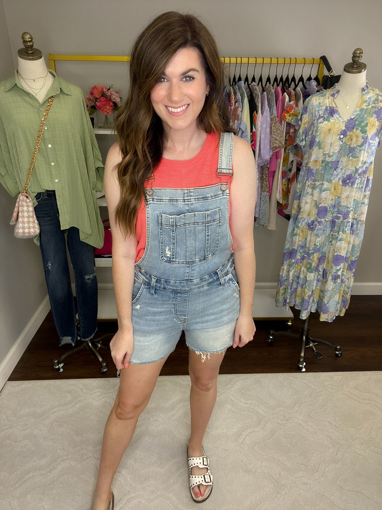 SALE! Judy Blue Waller Overalls in Light Wash *Final Sale*