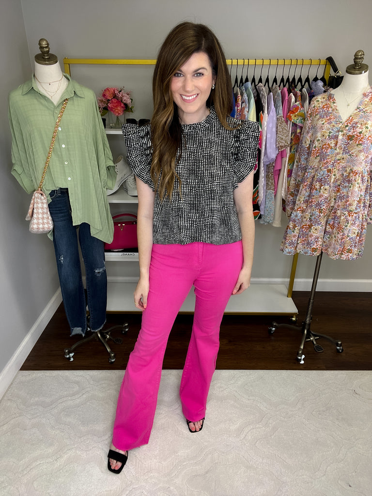 Judy Blue Elle Garment Dyed Flares