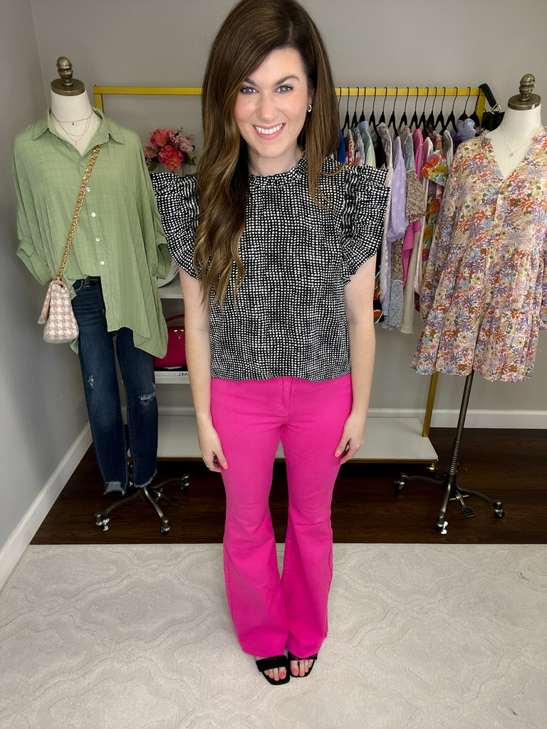 Judy Blue Elle Garment Dyed Flares