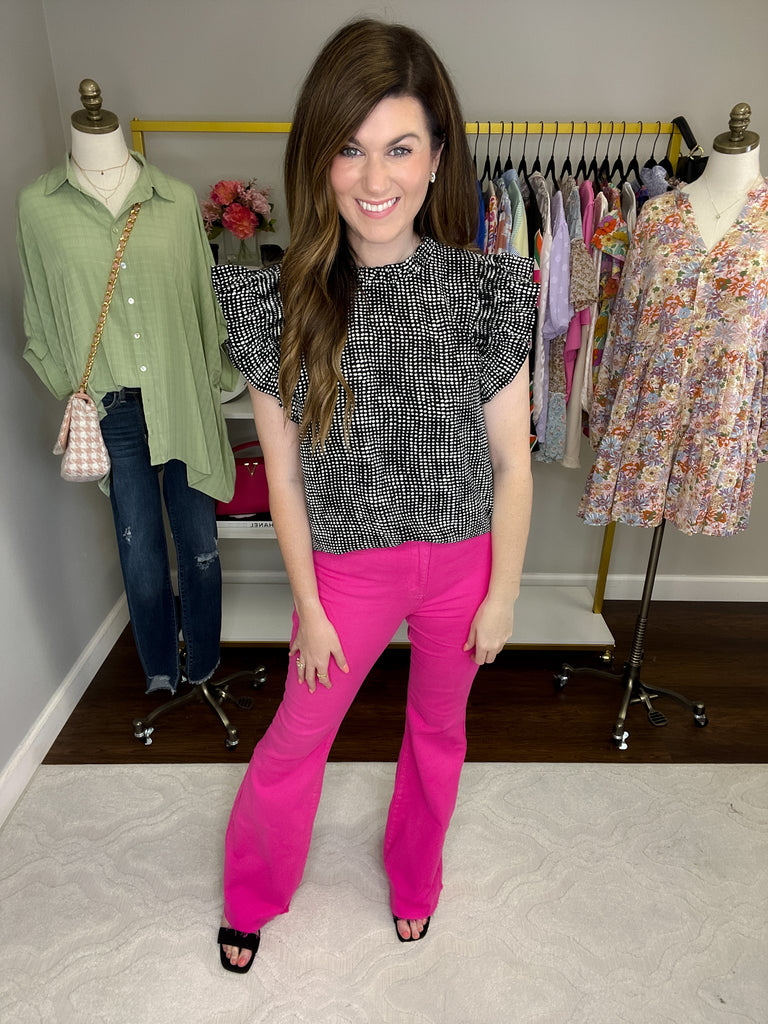 Judy Blue Elle Garment Dyed Flares