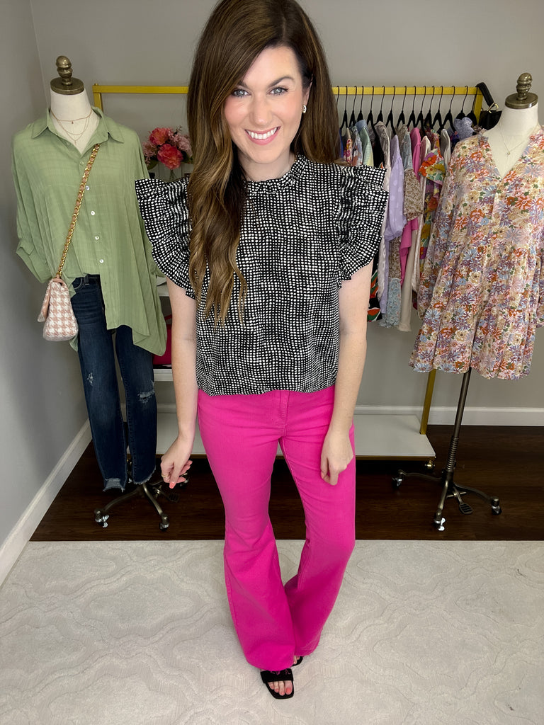 Judy Blue Elle Garment Dyed Flares