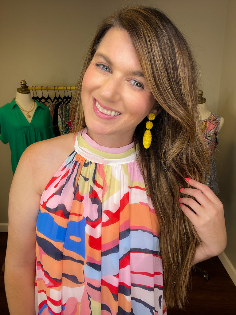 Grab Her Attention Earrings in Yellow *Final Sale*