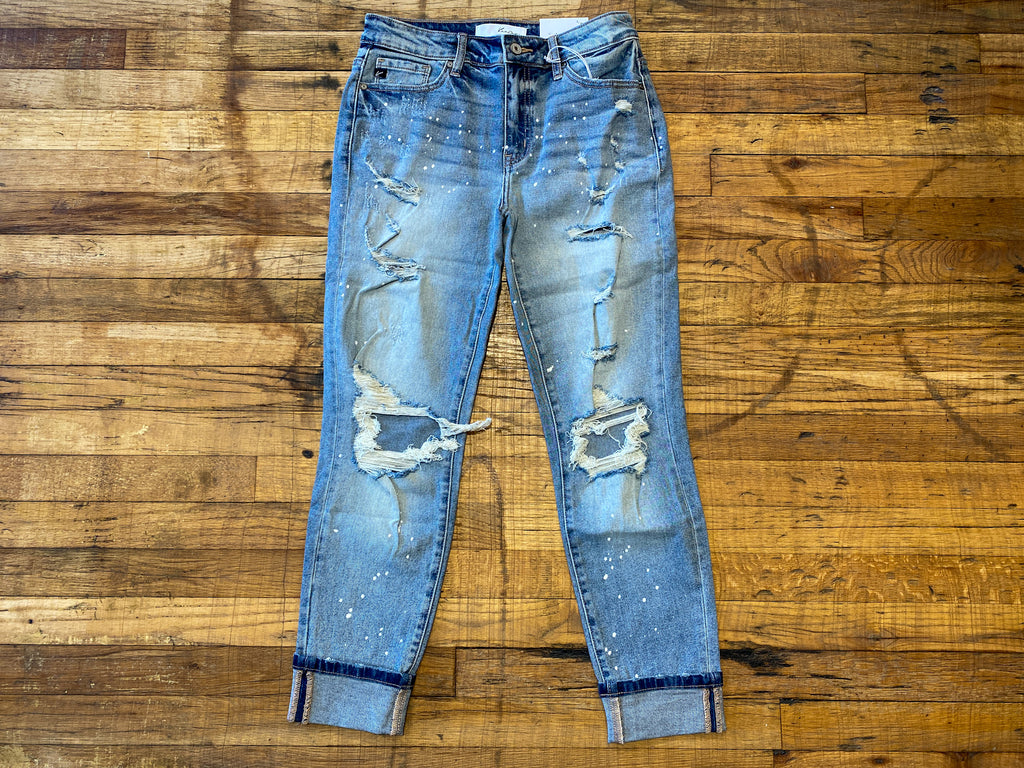 KanCan Pollock Paint Spot Jeans