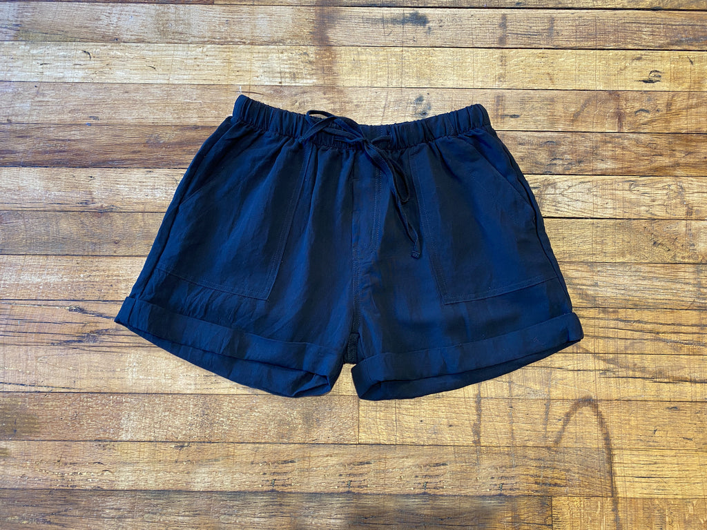SALE! River Walk Black Linen Shorts *Final Sale*