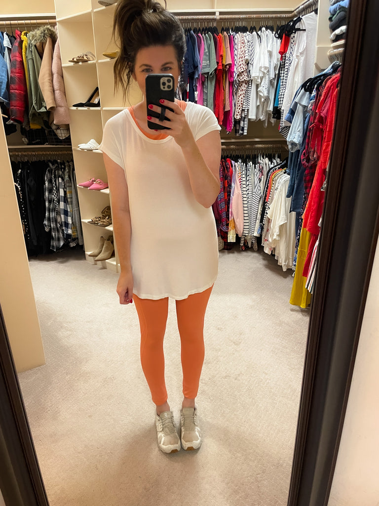 Mono B Lattice Tee in White