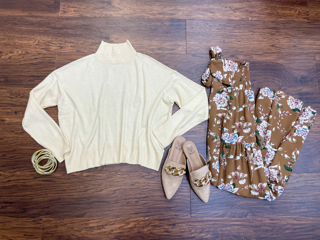 Never Miss Sweater in Cream