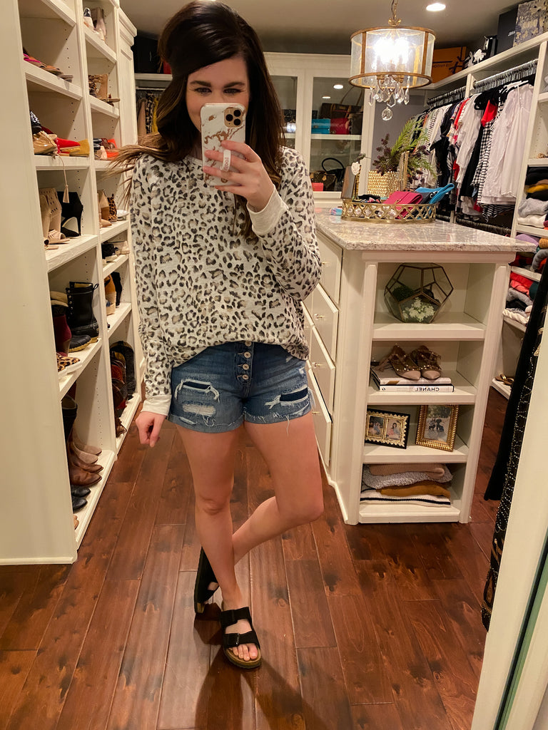 SALE! KanCan Ojai Button Front Shorts *Final Sale*