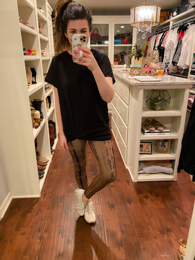 SALE! Fast Lane Snake Print Leggings *Final Sale*