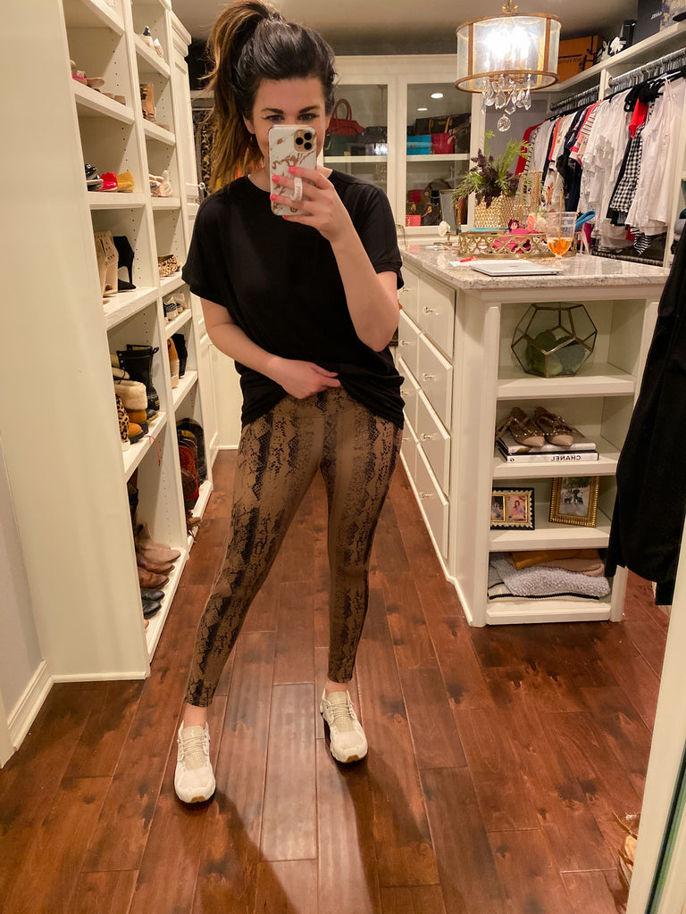 SALE! Fast Lane Snake Print Leggings *Final Sale*