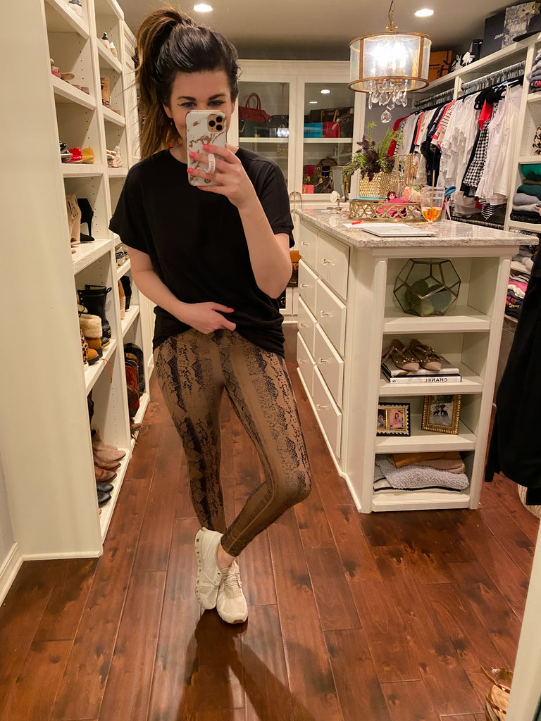 SALE! Fast Lane Snake Print Leggings *Final Sale*