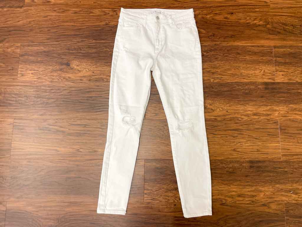 Cello Positano White Jeans
