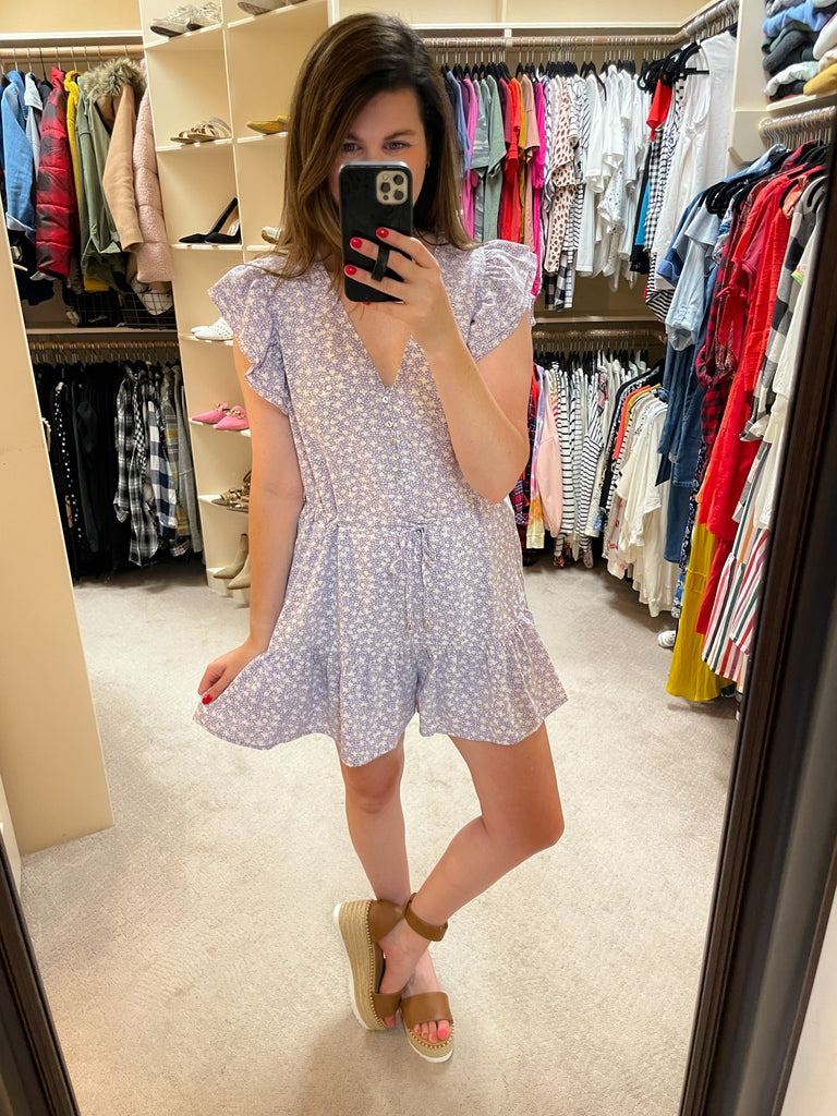 Amherst Romper in Lavender