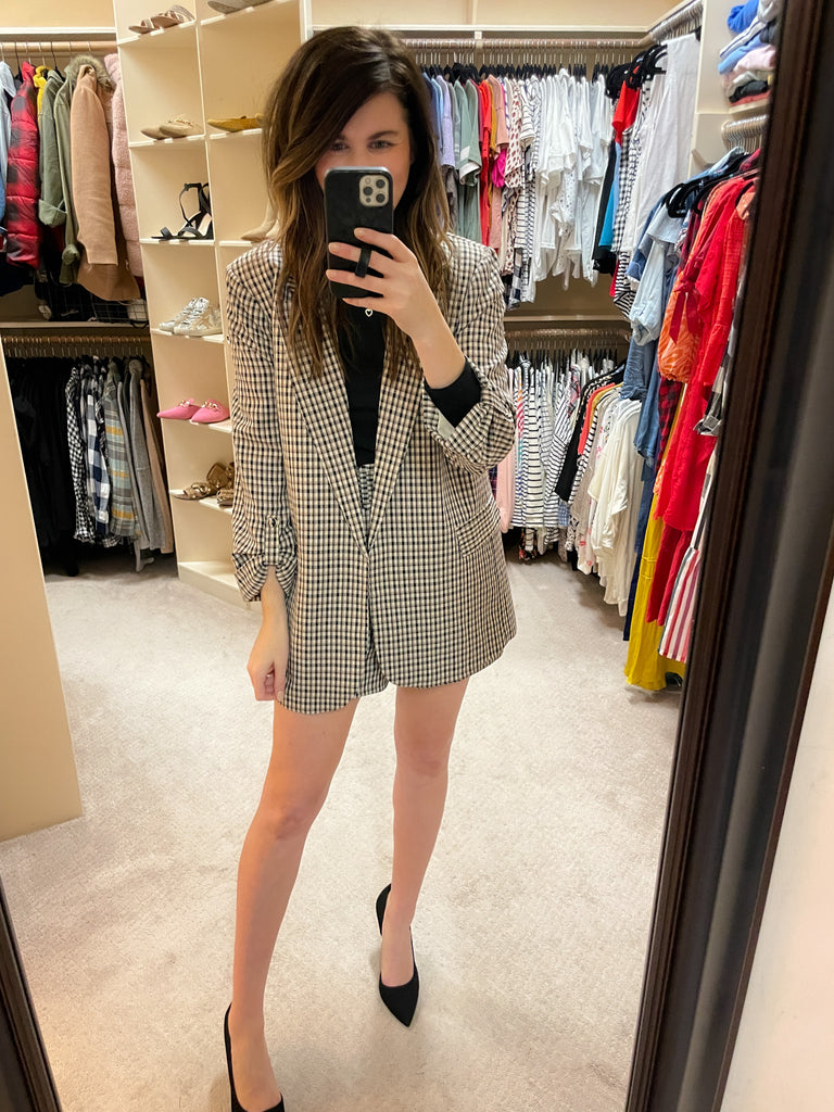 City Style Plaid Shorts