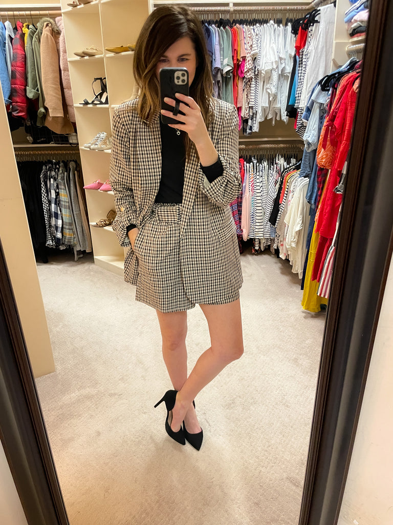 City Style Plaid Shorts