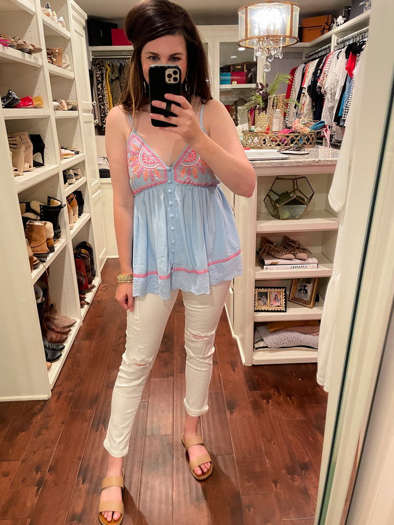 Summer Stunner Tank in Blue