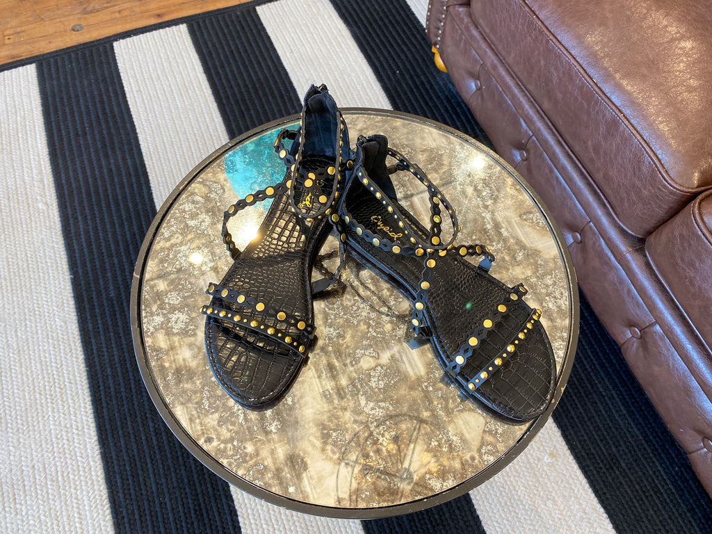 Mykonos Sandals in Black