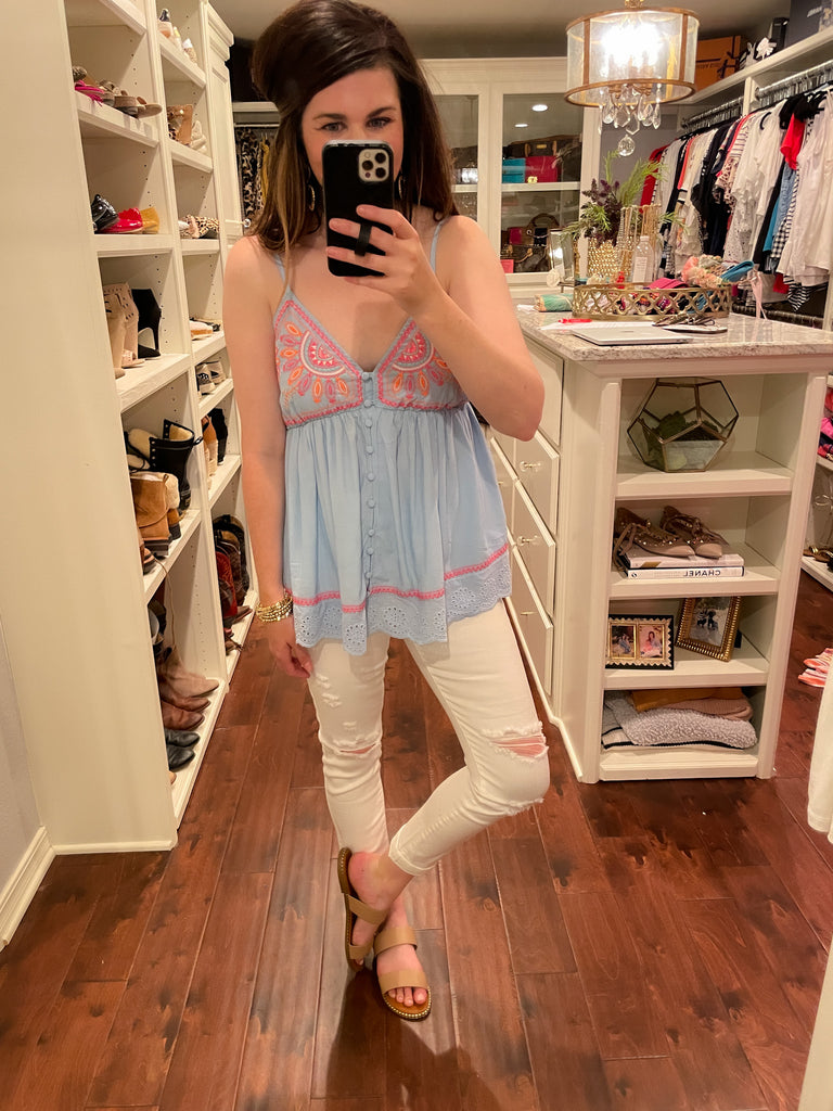 Summer Stunner Tank in Blue