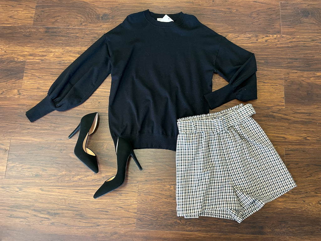 City Style Plaid Shorts