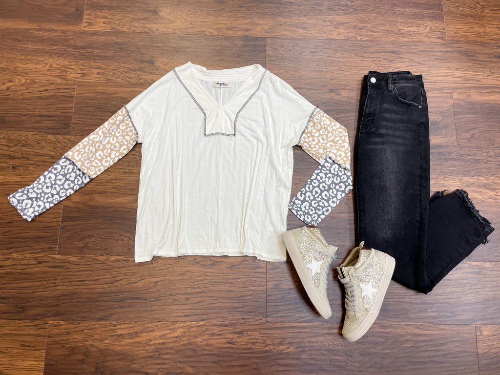 SALE! *BELLES & DOORBUSTER* Andi Color Block Top *Final Sale*