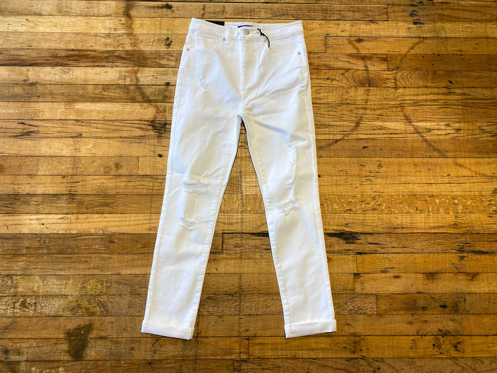 SALE! Risen Harbor White Slim Straight Leg Jeans *Final Sale*