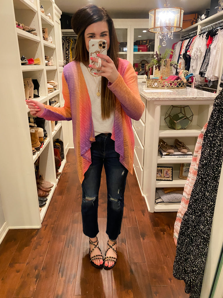 SALE! Sunset on the Beach Ombre Cardigan *Final Sale*