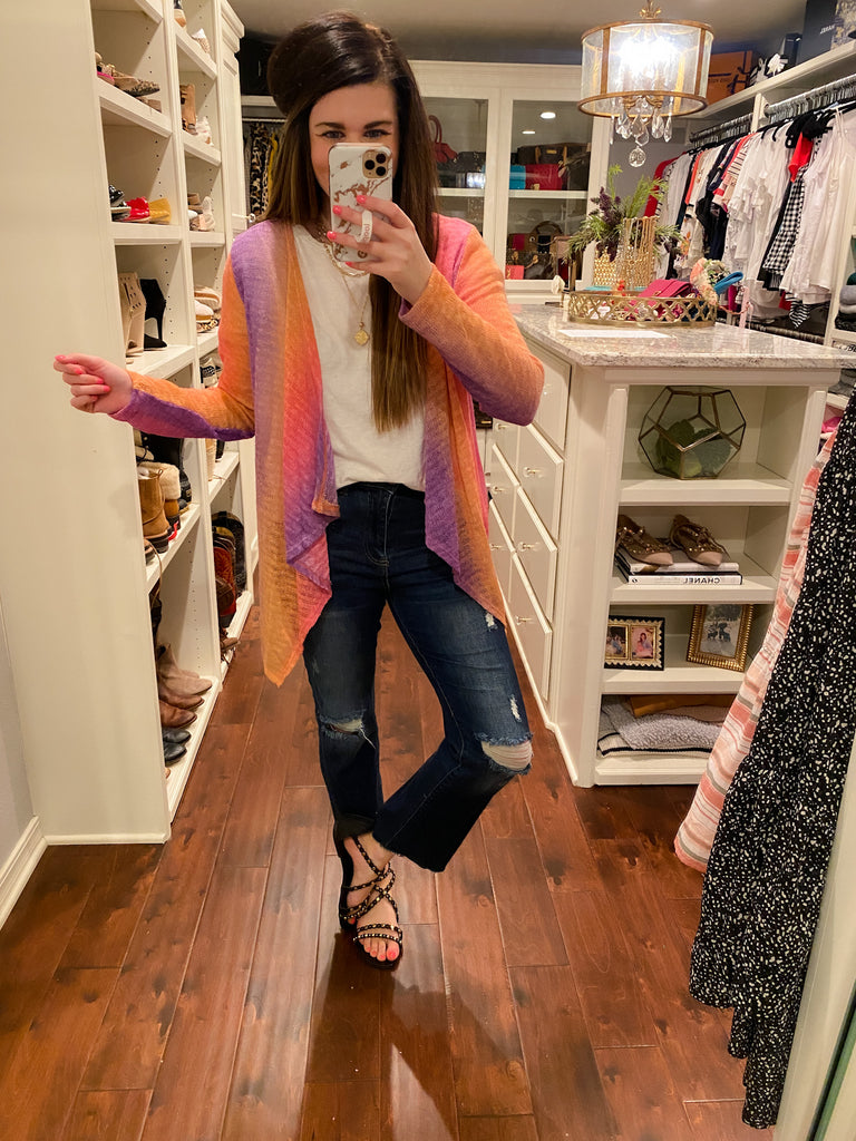 SALE! Sunset on the Beach Ombre Cardigan *Final Sale*