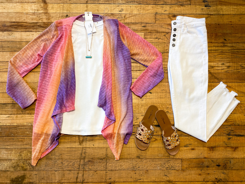 SALE! Sunset on the Beach Ombre Cardigan *Final Sale*