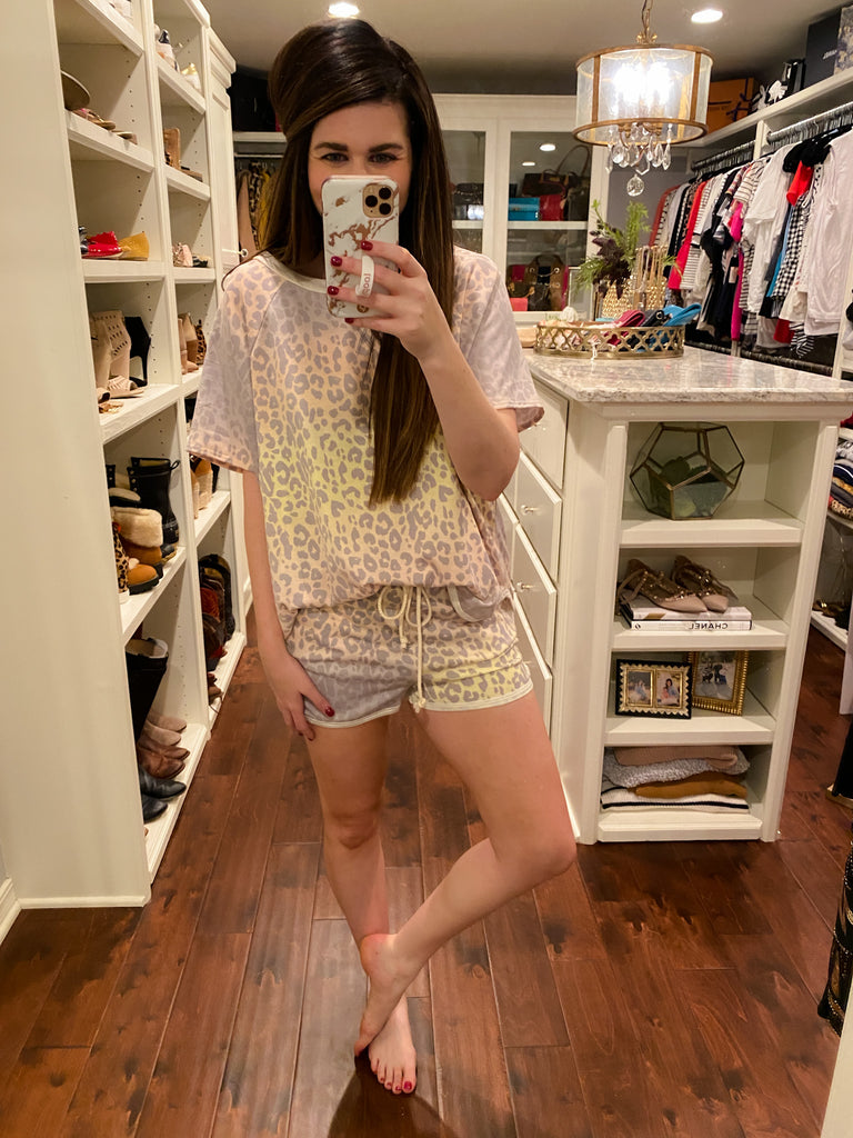 SALE! Sunset Ombre Leopard Shorts *Final Sale*