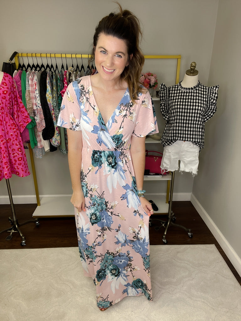 Libbie Maxi Dress in Pink