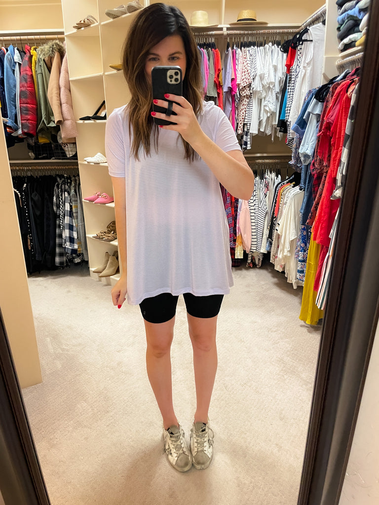 SALE! Mono B Barre then Brunch Tee in Purple *Final Sale*