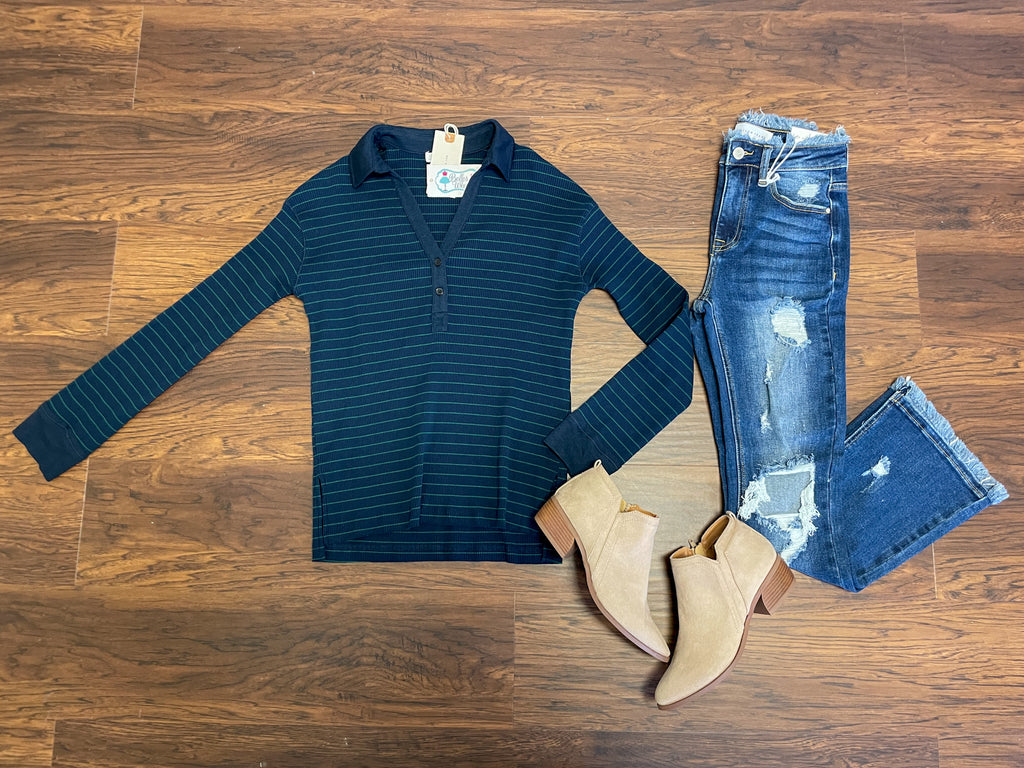 SALE! Havins Striped Rugby Top *Final Sale*