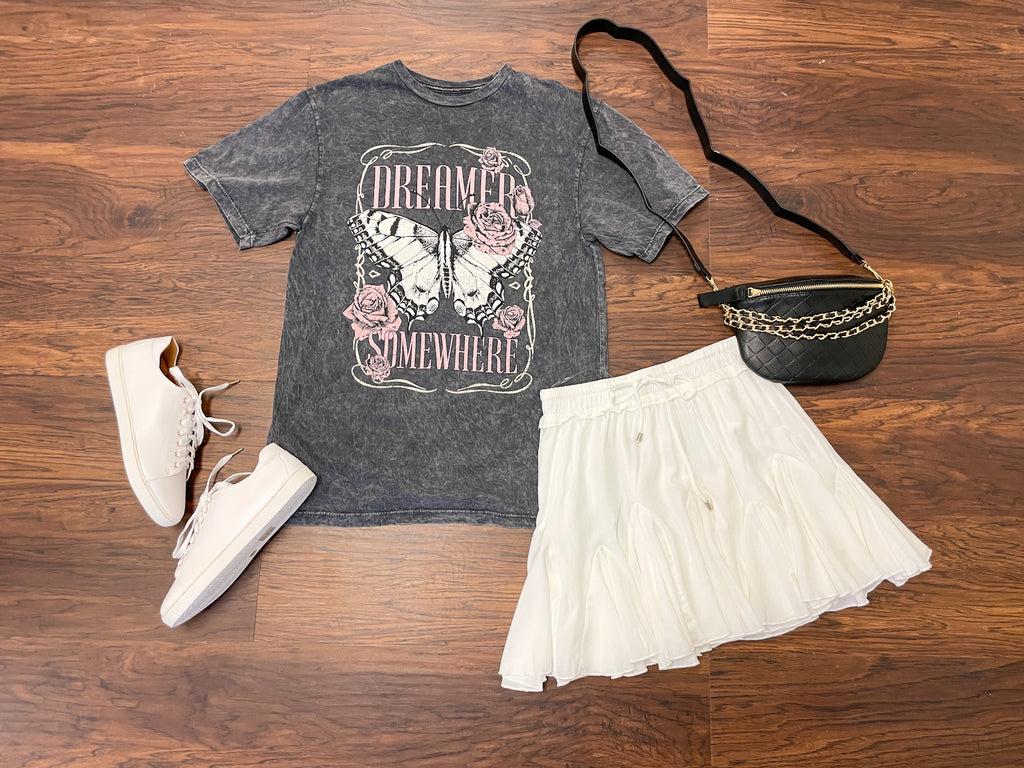 Full of Charm Skirt in White