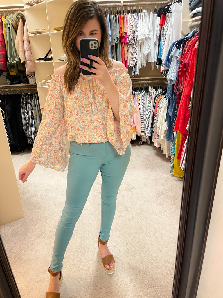 SALE! Brunch on Sunday Top in Orange *Final Sale*