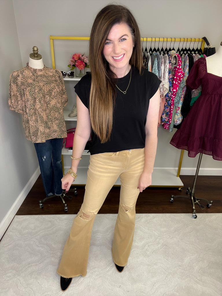 SALE! Vervet Elliott Distressed Flares *Final Sale*