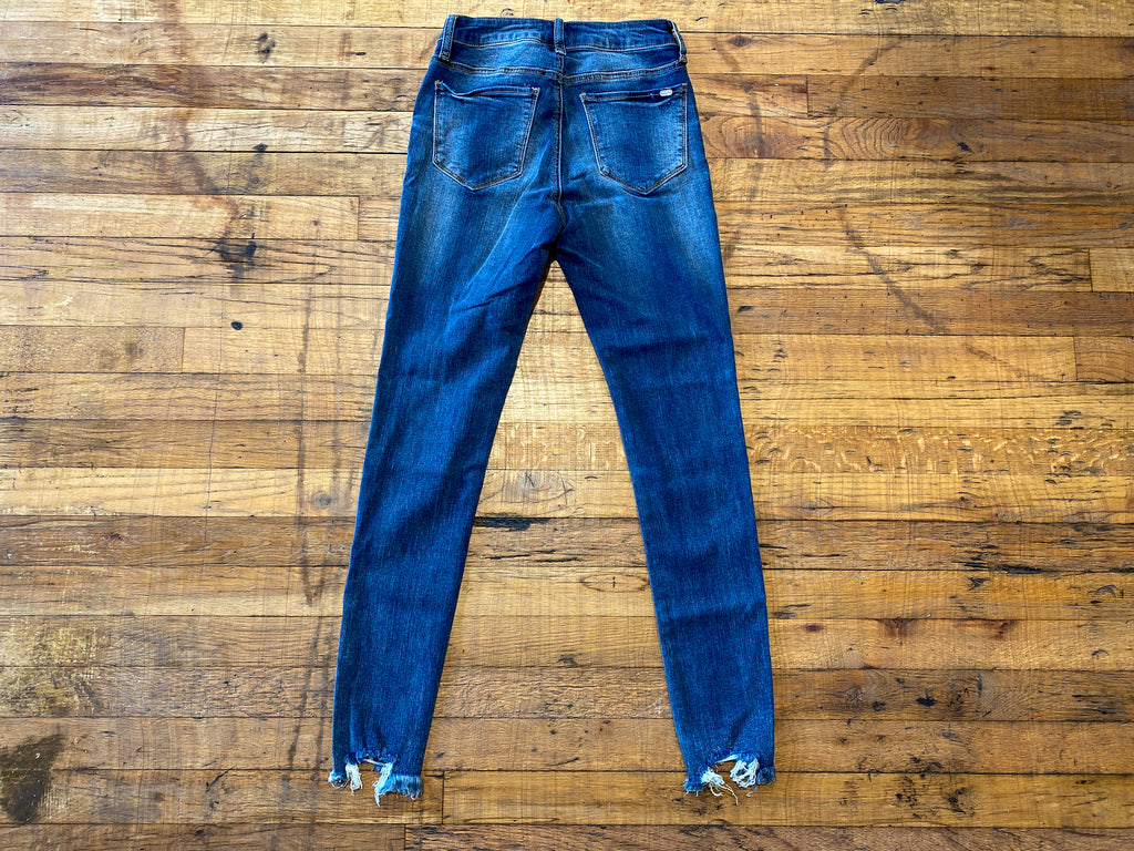Edie Distressed Hem Jeans