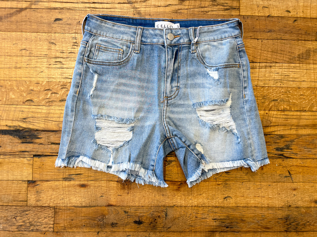 Cello Maui Distressed Shorts