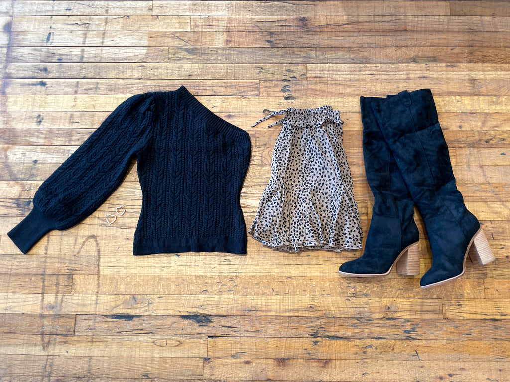 SALE! Still the One One Shoulder Sweater *Final Sale*