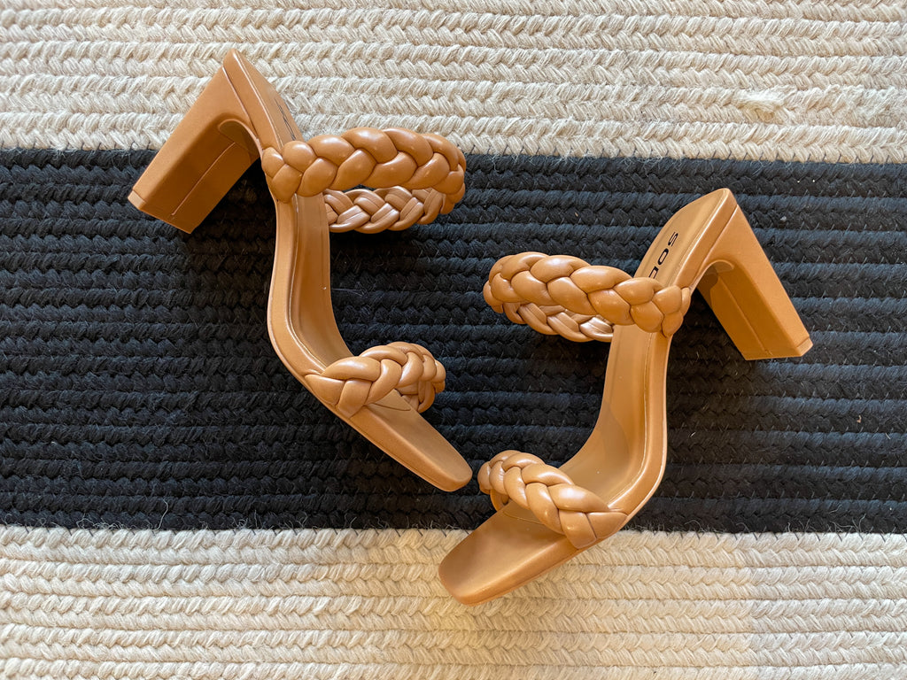 Nattie Heels in Camel