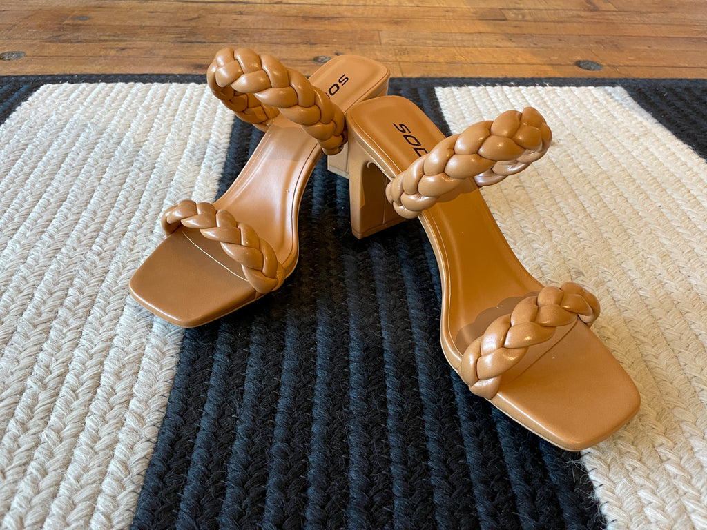 Nattie Heels in Camel