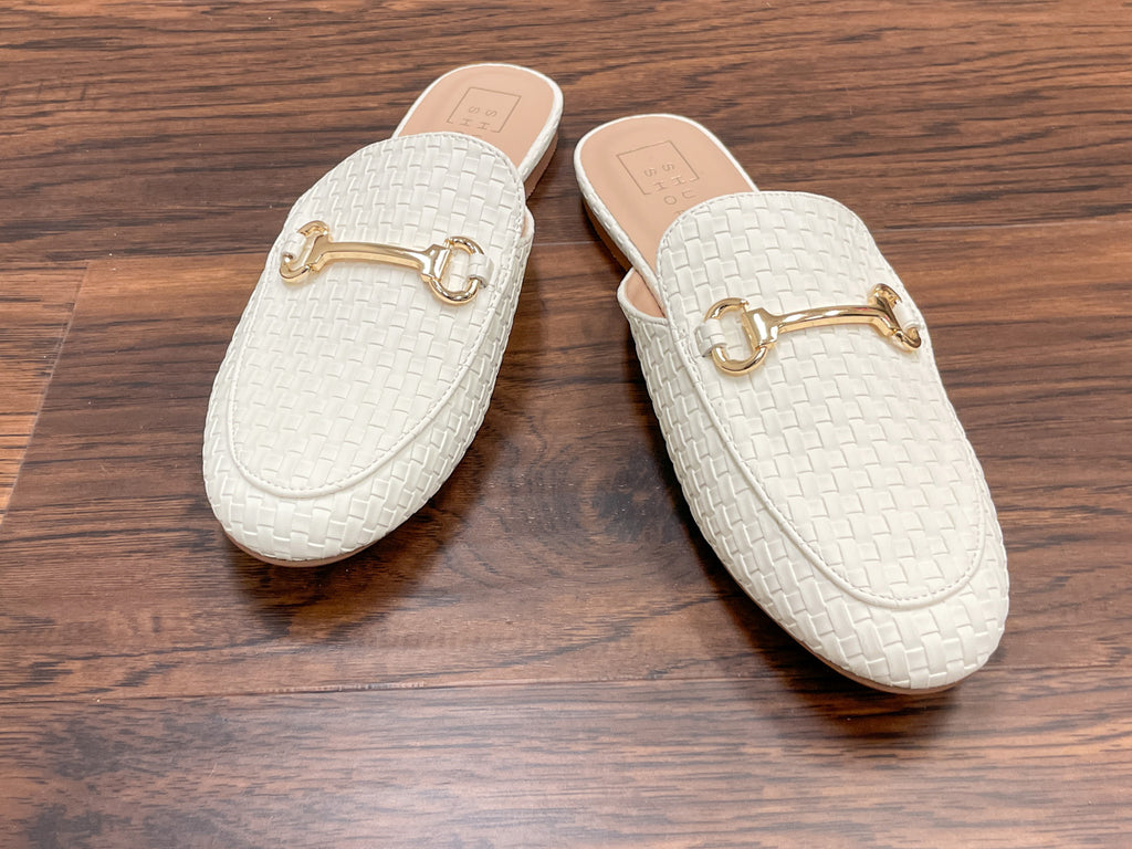 SALE! Shu Shop Tuli Mules in White *Final Sale*