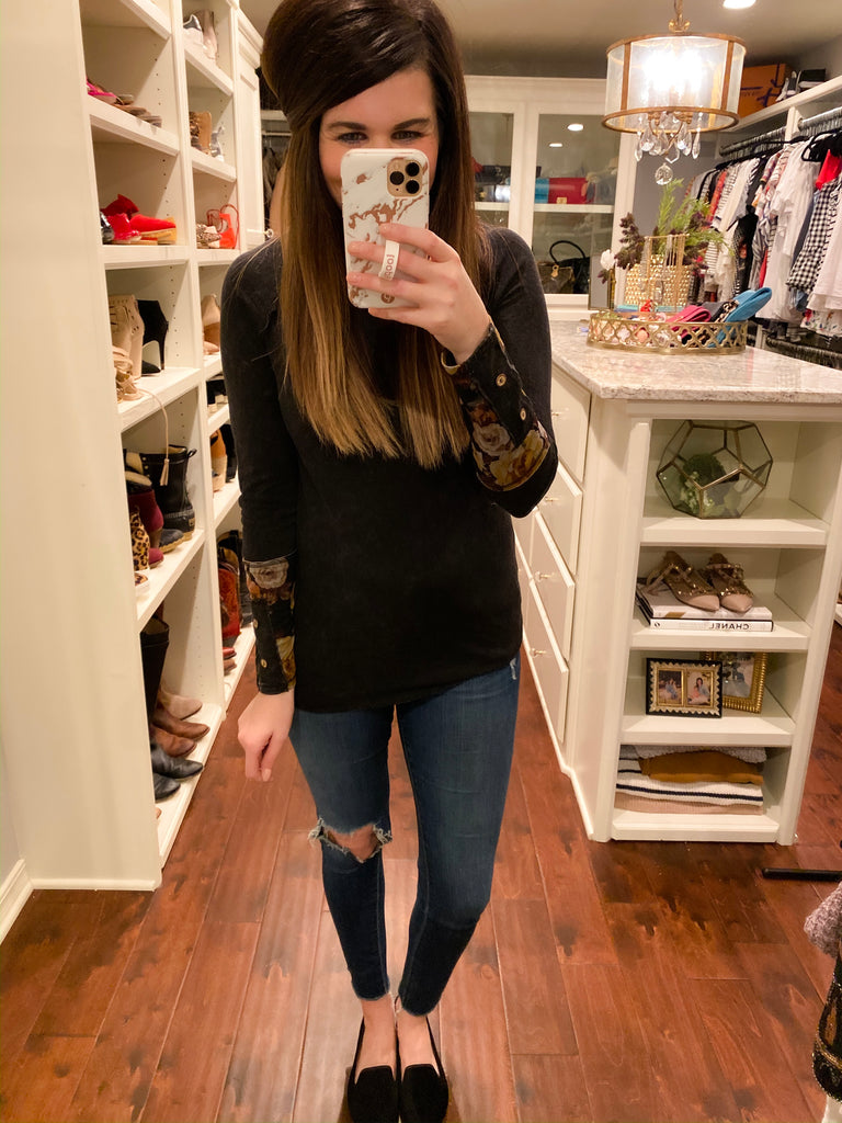 SALE! Lexi Button Cuff Top *Final Sale*