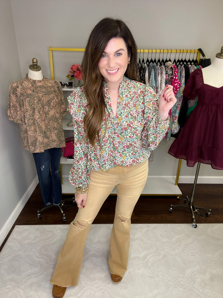 SALE! Vervet Elliott Distressed Flares *Final Sale*