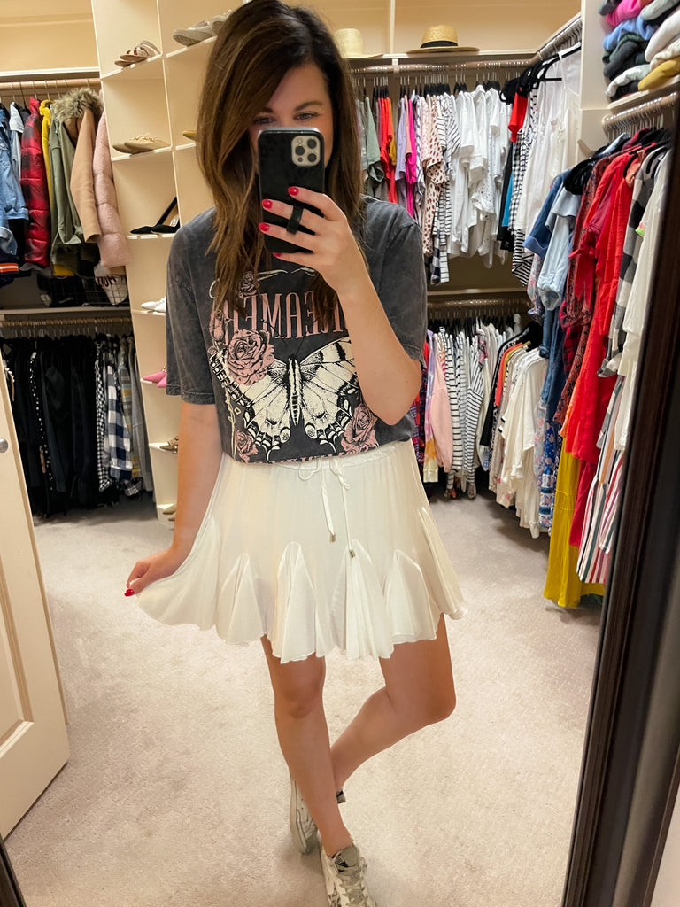 Full of Charm Skirt in White