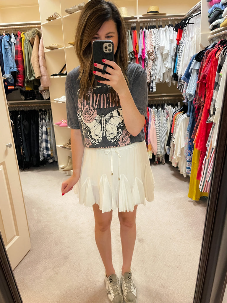 Full of Charm Skirt in White