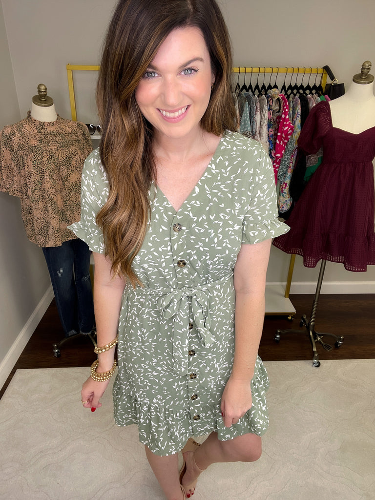 Bennington Dress in Sage