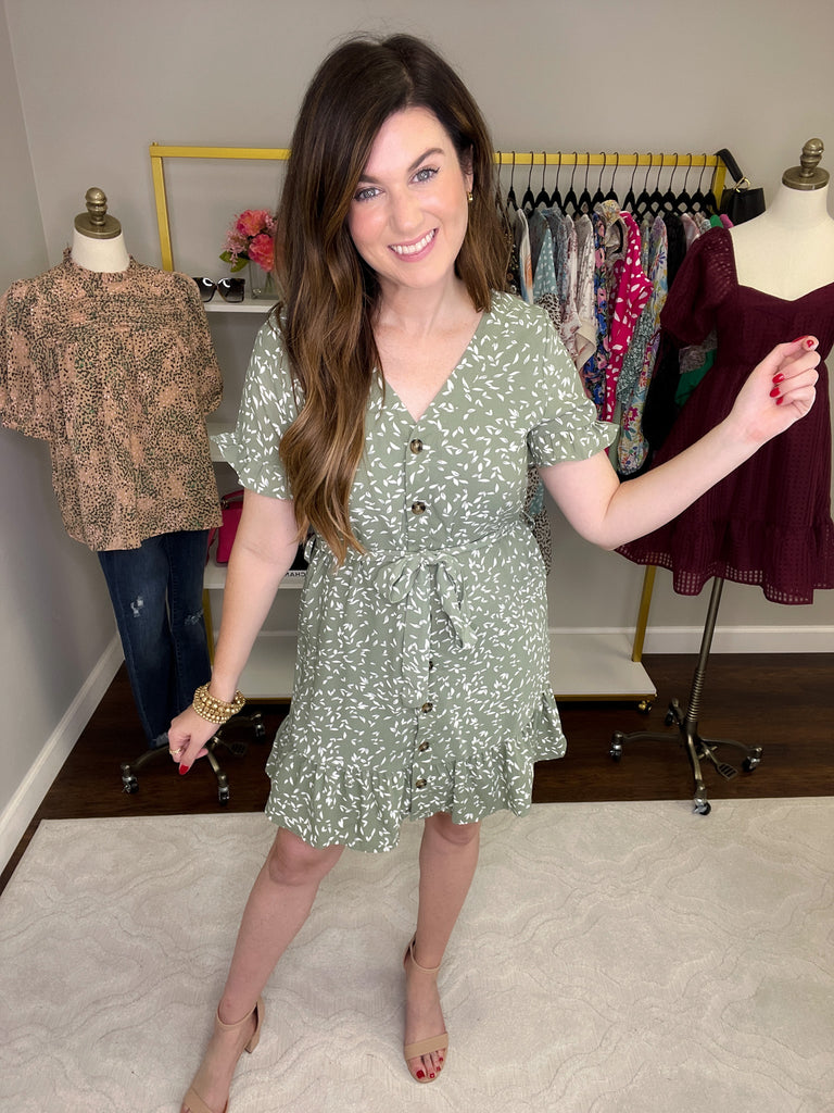 Bennington Dress in Sage