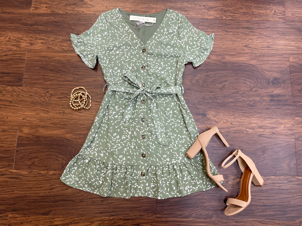 Bennington Dress in Sage