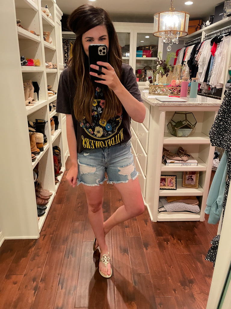 Cello Maui Distressed Shorts